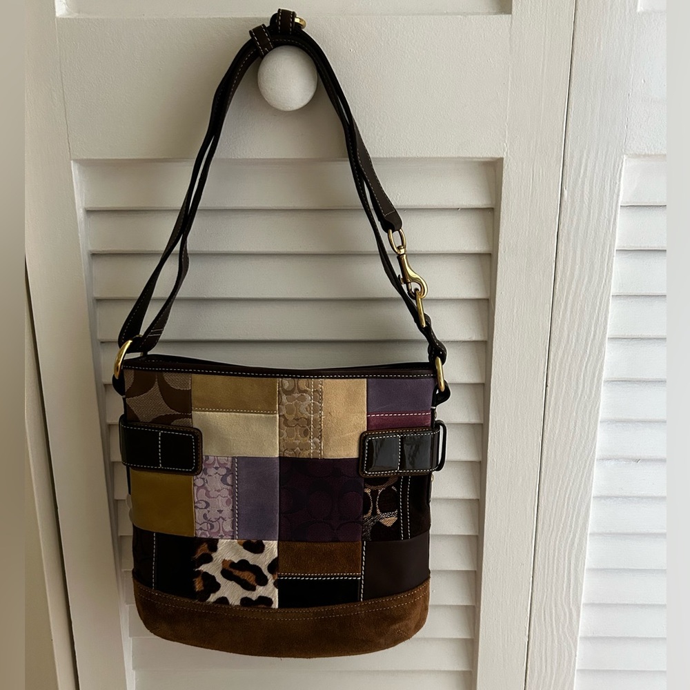 Limited Edition Coach Patchwork Handbag/2005 - Picture 2 of 10